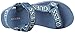 Guess Women's Avin3 Sandal, Blue+White Denim, 5
