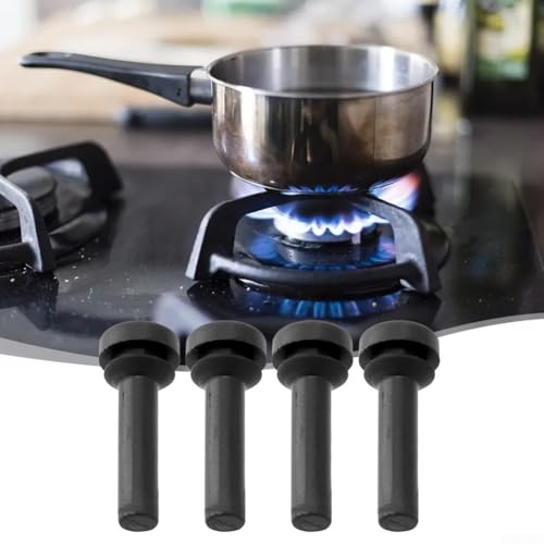 Lot de 4 patins en caoutchouc compatibles avec grille de brûleur à gaz modèle WB02X24790 pour protection de cuisinière