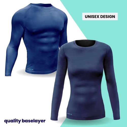 Precision Unisex's Essential Base Layer Long Sleeve Shirt, Navy, 2X-Large, XXL - Image 4