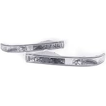 USR 87-88 Mk3 Supra Bumper Signaling Lamp - Clear Front Turn Signal Lights Set Left + Right Compatible with 1987-1988 Toyota Supra Mk.III MA70 Chassis JDM Style All Clear Lens, Plug and Play
