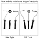 FRP Bubble Roller Fiberglas Roller Tools Kit Aluminiumlegierung Roller Set Ergonomischer ABS-Griff Kraftsparend für Faserverstärkte Kunststoffe (3-teiliges Set)