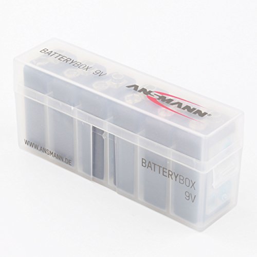 Ansmann Rechargeable 9V Battery 300Mah Pre-Charged Low Self Discharge 9Volt Nimh Rechargeable Battery (12-Pack) + 2X Batterybox For 9V #TOP2