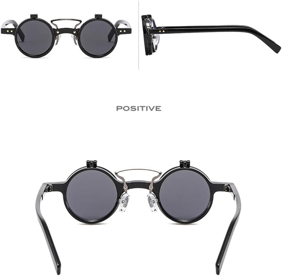 Round Sunglasses Women Men Plastic Lens Frame Eyewear Sun Glasses UV400