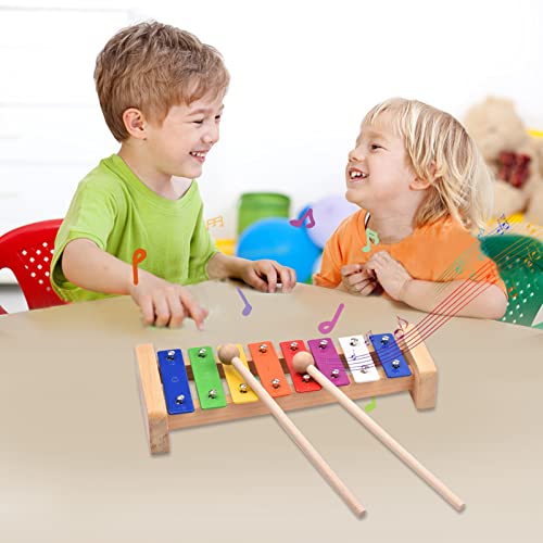 Yuwao 13pcs Crianças Instrumentos Musicais Brinquedos com Bolsa de Transporte Instrumentos de Percus
