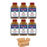 Coney Island Mustard Bottle, 12.5oz, (6 pack), Litezout