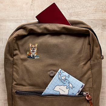 1.5" Cute Dog Corgi Enamel Lapel Pin Jewelry | Dog Brooches Pins for Backpacks Women Men | Corgi Dog Brooch Pin Button Buttons2