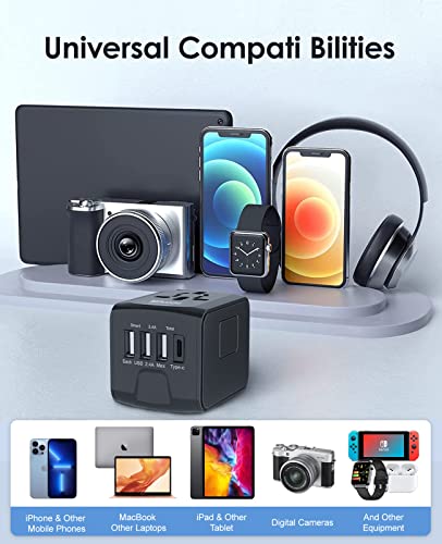 image for Universal Travel Adapter, Miluoou International Power Adapter, Worldwi