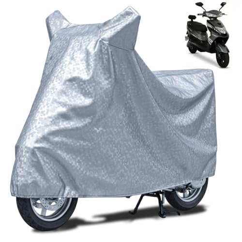 Image of FABTEC Waterproof Scooty Body CoverCompatible with Enigma Ambier, A1 (Silver)