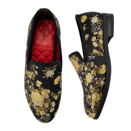 JITAI Velvet Boy's Loafers Slip-On Dress Shoes Wedding Formal Tuxedo Shoes for Boys2