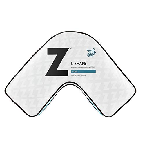 MALOUF Z Gel Memory Foam L-Shape Pillow for Side Sleeping Comfort, Dorm Room Essentials - Thumbnail 5