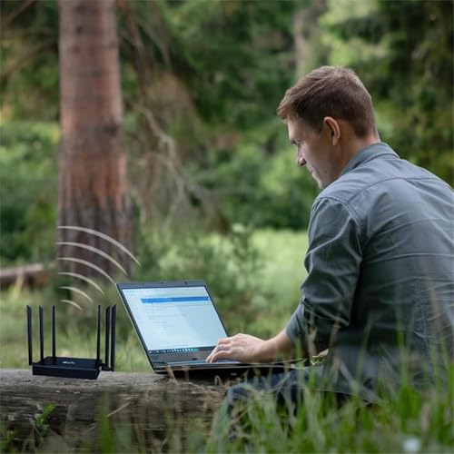 Image of Wireless Internet Smart Router 6 Omnidirectional Antennas Smart Router | Unlimited Satellite Internet Plug Play for Laptop, Cell Phone, TV, Urban, Rural, Desert