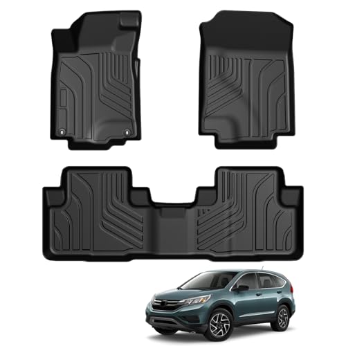 LUMWAY Floor Mats for 2012 2013 2014 2015 2016 Honda CRV CR-V LX SE and EX (NOT for Touring or EX-L Models) TPE All Weather Durable Floor Liners for Honda CRV Accessories