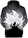 FLYCHEN Sudadera con Capucha Impresa en 3D Dragon Ball para Hombre Goku...