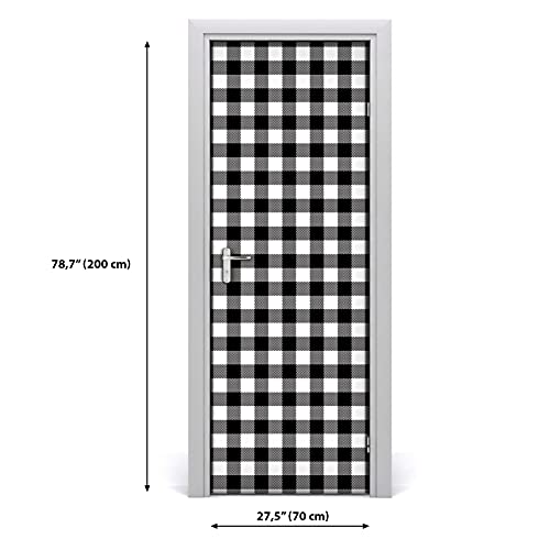 Adhesivo decorativo autoadhesivo e impermeable lavable para puertas 70x200 cm 3