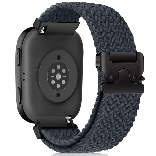 NicMool 22mm Correa para Amazfit Bip 6/5 / 5 Unity/Amazfit Balance, Nylon Pulsera de Repuesto Ajustable Trenzada Correas para Amazfit GTR 4 / GTR 3 Pro/GTR 3 / GTR 2 eSIM/GTR 2e - Azul