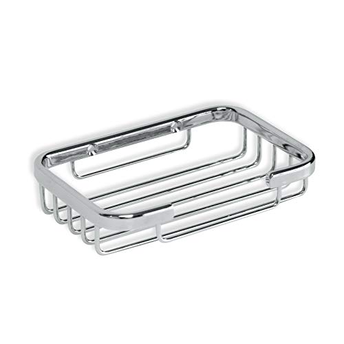 TATAY Estanteria para Ducha Rectangular Latón | Incluye Tornillos | Soporta 5 kg | Resistente a la Humedad | Diseño Moderno | Soporte Champu Ducha de Fácil Drenaje | 9 x 3 x 13 cm - Modelo Krom