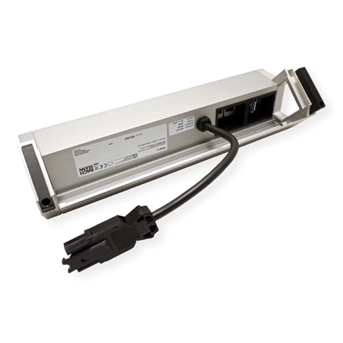 Bloc multiprise 3 prises avec USB Bachmann multiprise de bureau compacte - 4