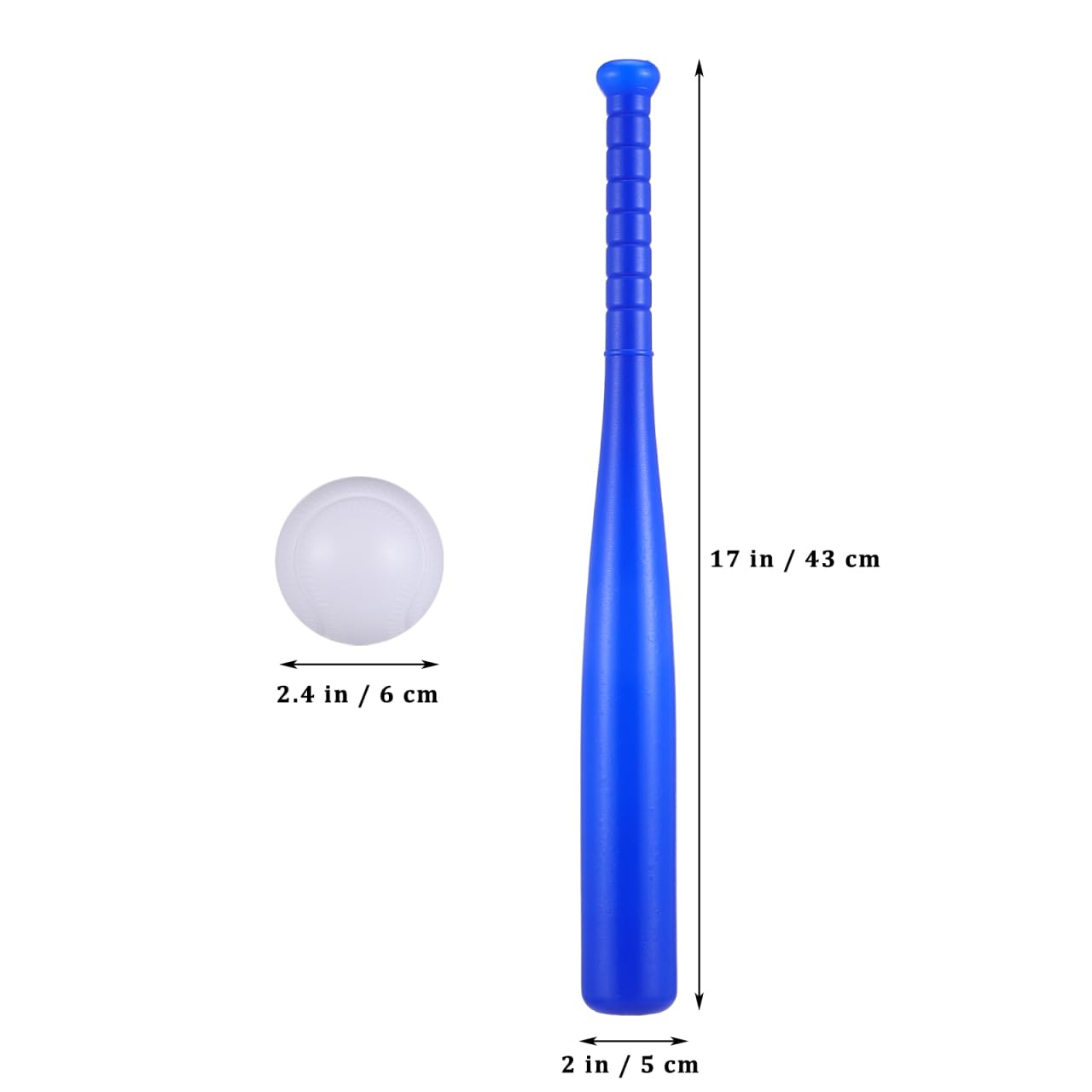 WOONEKY 6-Teiliges Kinder-Baseballset Mit 3 Baseballschlägern Und 3 Bällen Für Outdoor-Sport Und Eltern-Kind-Spiel Für Kleinkinder Zum Üben Und Spielen