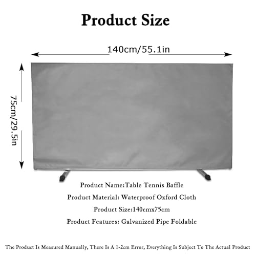 Bloque deflector perimetral para tenis de mesa, valla para evitar pérdida de pelotas 2