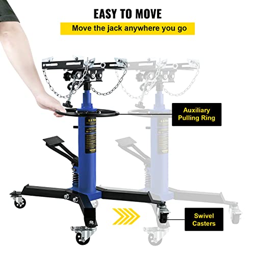 Vevor 1100LBS TRANSMISSION JACK Transmission Jack, 33 Inch-67 Inch High Lift thumb #4