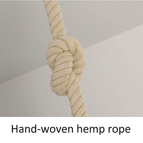 Omoons Ceiling Lamps Indoor Lighting Vintage Industrial Style Monkey Lamp, Art Personality Creative Resin,Hemp Rope Monkey Chandelier/Black #TOP3