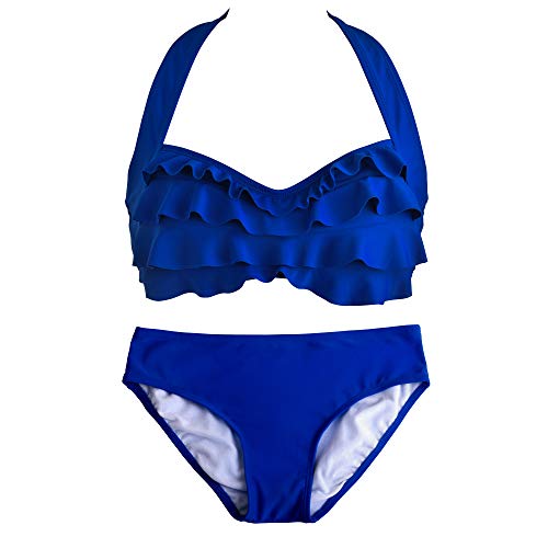 Fin Fun Meer Welle, Bikini Satz, Königsblau, Mädchen Klein