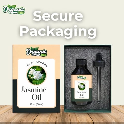 Image of Organic Zing Jasmine (Jasminum Officinale.) Oil | Pure & Natural Essential Oil for Skincare, Massage, Aroma and Diffusers- 30ml /1.01fl oz