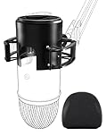 Etour [Custom Built for Blue Yeti Shock Mount with Pop Filter], 2026 Upgrade Anti-Vibration Suspension Elastic Shock Mount Holder Clip Mics Stand with Screw Adapter Compatible with Yeti Microphone