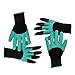 Produktbild Wasserdicht Gartenhandschuhe [2 Paar] langlebig stichsichere Safe Gartenarbeit Handschuhe mit ABS-Kunststoff krallen für Haushalt und Garten Werkzeug handschuhe