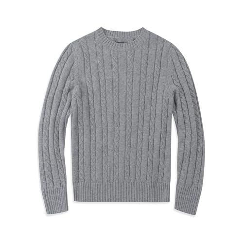 Jersey de lana suave con cuello redondo tejido premium de otoño para hombre