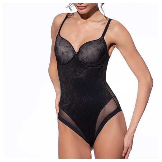 Selene Violeta Bodi modeladora, Negro, 100C para Mujer