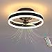 Lampada da Soffitto A LED per Camera da Letto con Telecomando Reversibile 6 velocità Ventilatori da Soffitto Moderni con Luci Silenzioso 3 Pale Ventilatore da Soffitto Dimmerabile con Timer