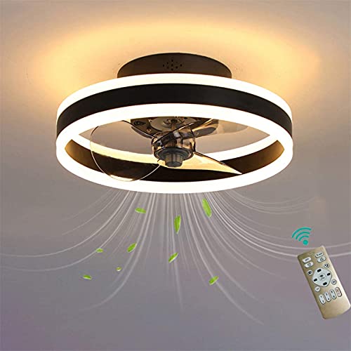 Plafonnier LED avec ventilateur pour chambre à coucher silencieux et moderne