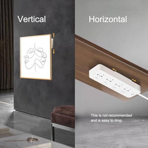 ZTVOWTO 24 Paar 2cm×4.6cm PowerStrips Klebeband, Posterstreifen, 48 Klettverschluss Selbstklebend für Bilder, Rahmen, Spiegel, Wanddekorationen und Beschilderung