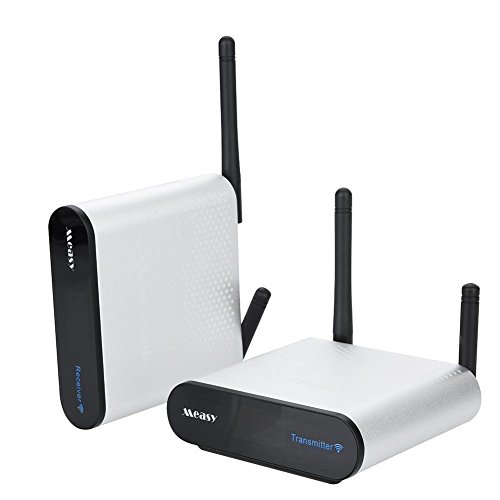 Wireless Audio Video Av Hd Tv Sender Transmitter-Receiver,8 Channel 2.4GHz 437yd Data Transmission Digital Signal Transmitter for Different Audio&Video White(us) - Thumbnail 3