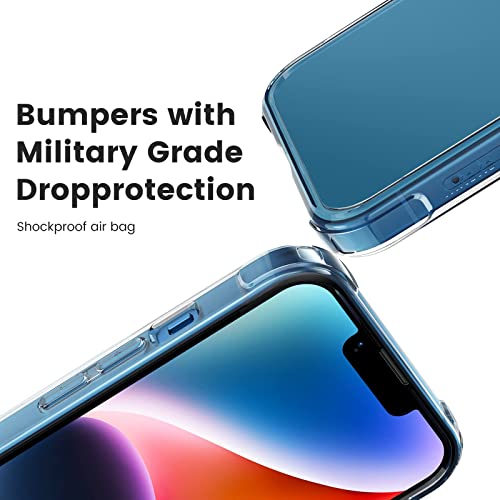 Mkeke For Iphone 14 Case For Iphone 13 Case Clear Transparent Shockproof Bumpers Cases For Iphone 13/14 #TOP2