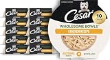 Cesar Wholesome Bowls Wet Dog Food, Chicken Recipe, 3 oz, 10 Count