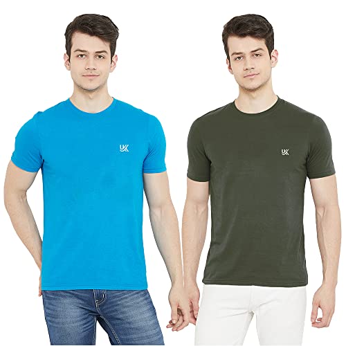Image of Cotton Solid Regular Fit Half Sleeve T-Shirts for Men