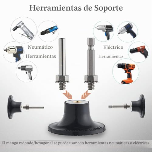 Discos de lijado de 2 pulgadas para restaurar faros de coche y pulir piezas de madera pequeñas 5
