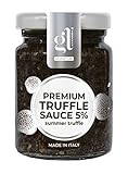 GL Truffle GOURMET LINE Premium Minced Black Truffle Sauce, Larger Size, Salsa Tartufata, Black Truffle Pate, Truffle Zest, An Indulgent Delight from Italy, 180 gm (6.4 oz)