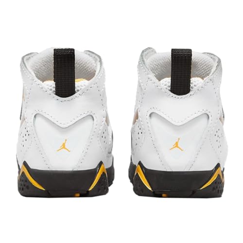 NIKE Jordan True Flight Baby/Toddler Shoes (343797-107, White/Yellow Ochre/Black) Size 63