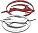 4Pcs Impala SS Rear Quater Panel Emblems Plus Flying Impala Left and Right Emblem 3D Letter Badges Sticker Decal Compatible with 1994 1995 1996 Impala 10253595 (Chrome)