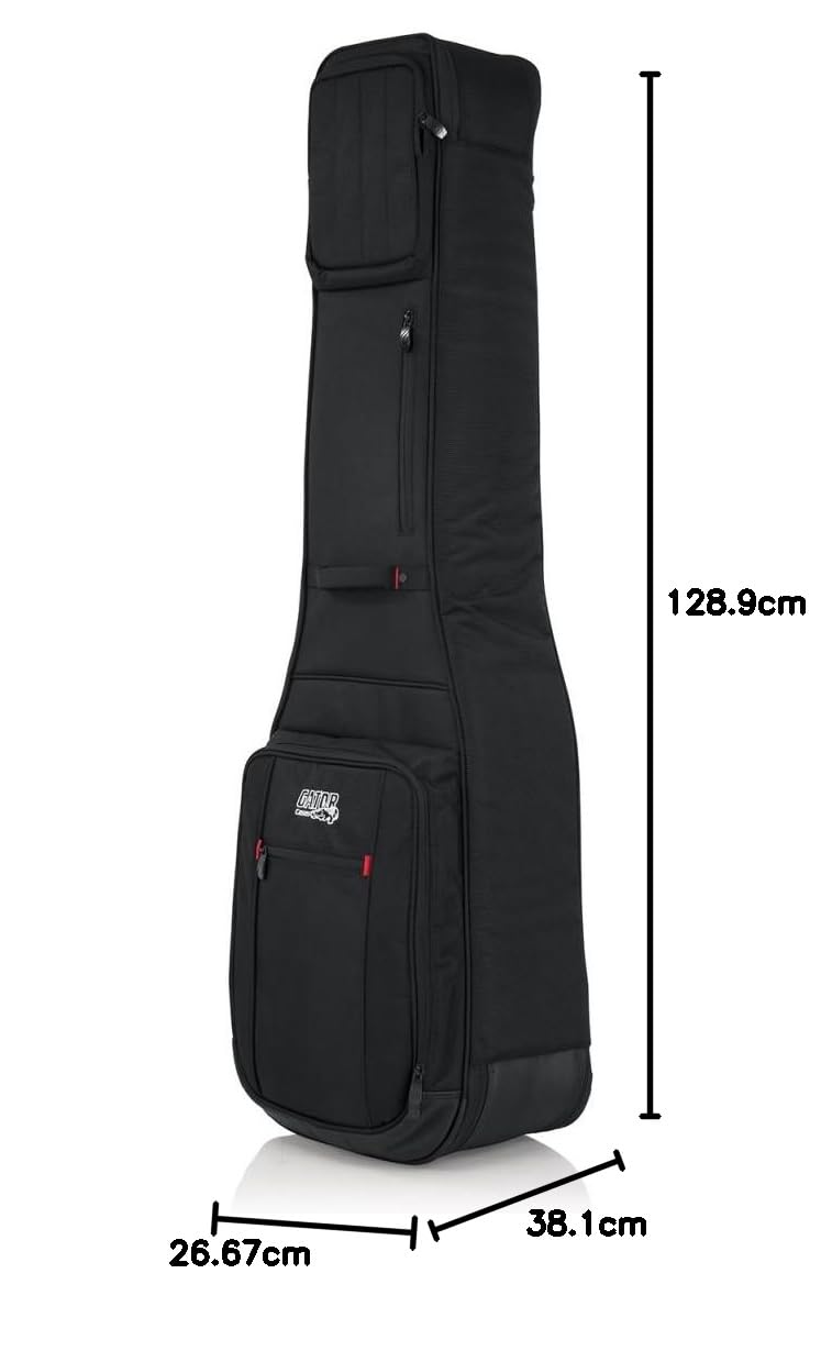 Gator G-PG el bajo de 2X Pro Go Series 2 x EL bajo LA Guitarra Gig-Bag