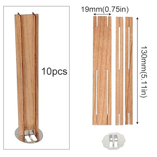Mechas de Madera para Velas 30 unidades 19x130 mm miniatura 2