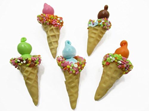 Dollhouse Miniature Food 5 Color Ice Cream Soft Serve 1:6 Compatible with Barbie 14662