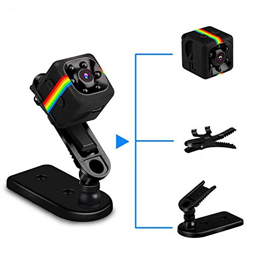 ZXX. Mini cámara espía Oculta, cámara inalámbrica portátil pequeña 1080P, con visión Nocturna y detección de Movimiento, con Tarjeta de Memoria de 32 g, para niñera/ama de Llaves