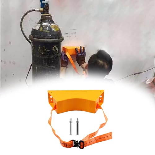 Estante de plástico ajustable para cilindros de gas con tornillo, soporte organizador para botellas de oxígeno, propano y acetileno en clínicas y hogares