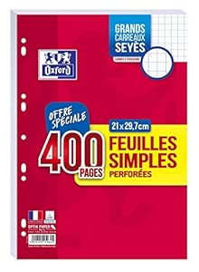 Oxford 400 Blatt Nachfüll-Inlay A4 kariert