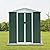 Ball & Cast 6x4FT Outdoor Storage Shed with Punched Vents,Heavy Duty Metal Sheds with Lockable Doors,Waterproof Tool Sheds for Garden,Backyard,Lawn,Easy to Assemble,Green