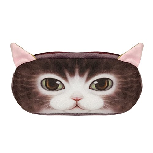 Image of Wrapables Dog /Cat Face Zippered Pencil Case (Set of 2)